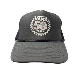 Vans Off The Wall 50 Years Anniversary Snapback Mesh Trucker Hat Cap Dad Retro
